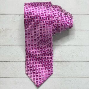 COUNTESS MARA Geometric Print All Silk Necktie Tie